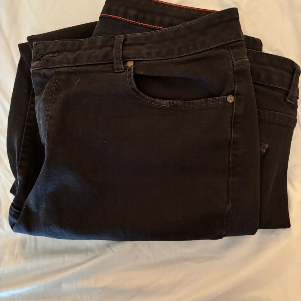 Talbots Heritage Black Straight-Leg Jeans
